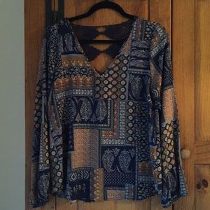 Adorable top with crochet back